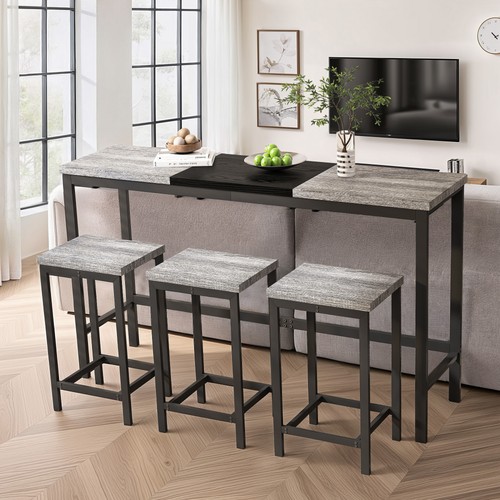 Pieces bar table chairs - table,