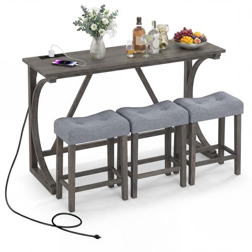 Piece farmhouse bar table - 4-piece,