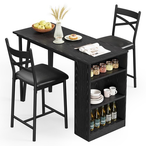 Dining set wood top table - dining,