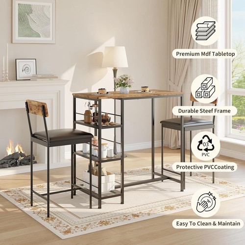 3pcs bar table set - bar, w/